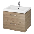 Cersanit S801-148-DSM - Hangende badkamerkast met een kom ELODY 46x60 cm walnoot