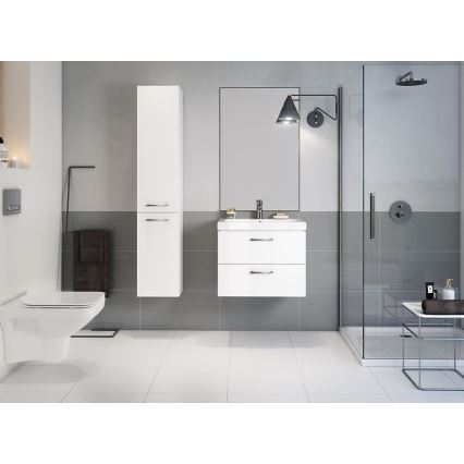 Cersanit S801-149-DSM - Hangend badkamermeubel met wastafel LARA 80x46x45 cm wit