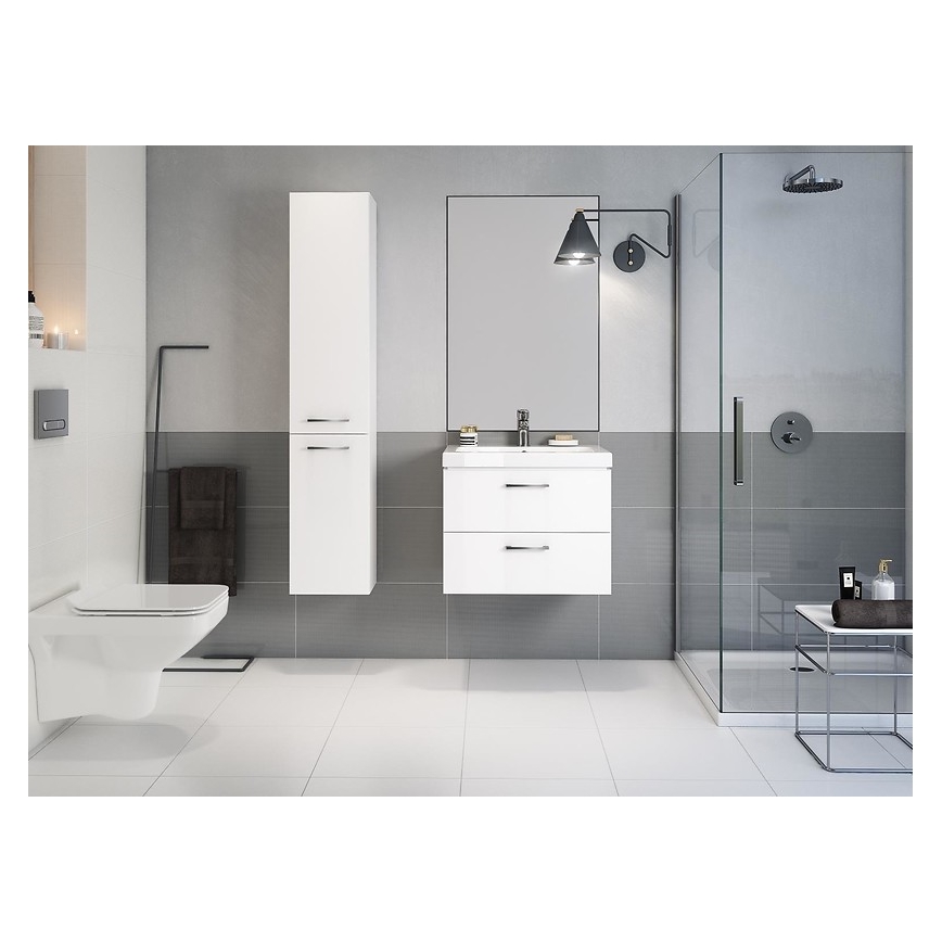 Cersanit S801-149-DSM - Hangend badkamermeubel met wastafel LARA 80x46x45 cm wit
