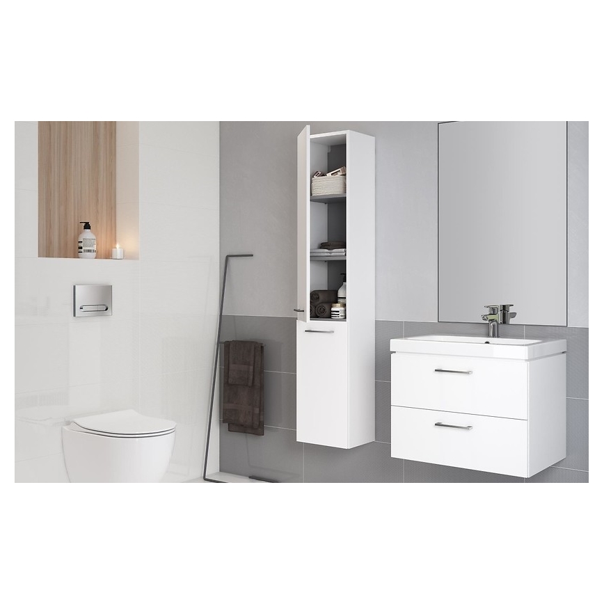 Cersanit S801-149-DSM - Hangend badkamermeubel met wastafel LARA 80x46x45 cm wit