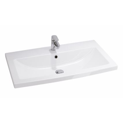 Cersanit S801-149-DSM - Hangend badkamermeubel met wastafel LARA 80x46x45 cm wit