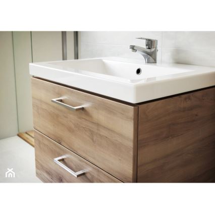 Cersanit S801-153-DSM - Hangende badkamerkast met een kom ELIS 46x50 cm walnoot