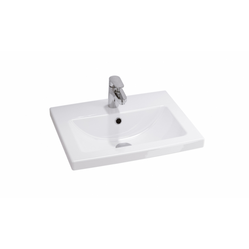 Cersanit S801-153-DSM - Hangende badkamerkast met een kom ELIS 46x50 cm walnoot