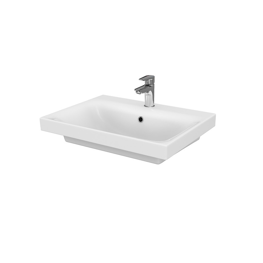 Cersanit S801-223-DSM - Hangende badkamerkast met een kom MEDDIE 62x60 cm glanzend wit