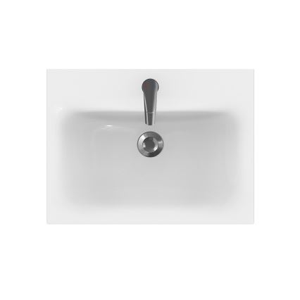 Cersanit S801-223-DSM - Hangende badkamerkast met een kom MEDDIE 62x60 cm glanzend wit