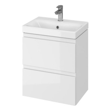 Cersanit S801-229-DSM - Hangende badkamerkast met een kom MEDA SLIM 62x50 cm glanzend wit