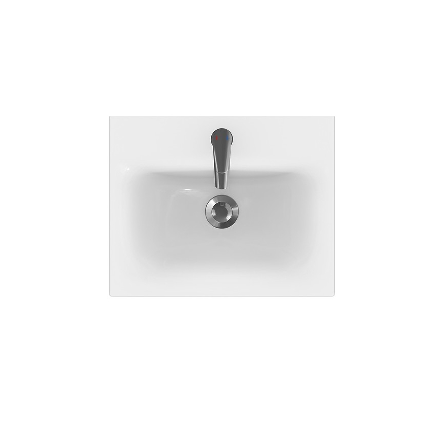 Cersanit S801-230-DSM - Hangend badkamermeubel met wastafel MODUO 50x62x40 cm wit