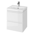 Cersanit S801-230-DSM - Meuble de salle de bains suspendu MODUO 50 x 62 x 40 cm avec vasque, blanc