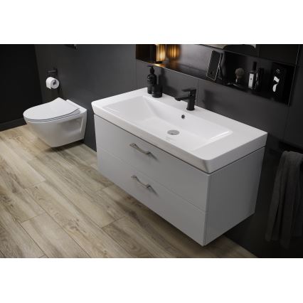 Cersanit S801-338-DSM - Armoire suspendue pour salle de bains avec vasque ELODY 46x80 cm blanc