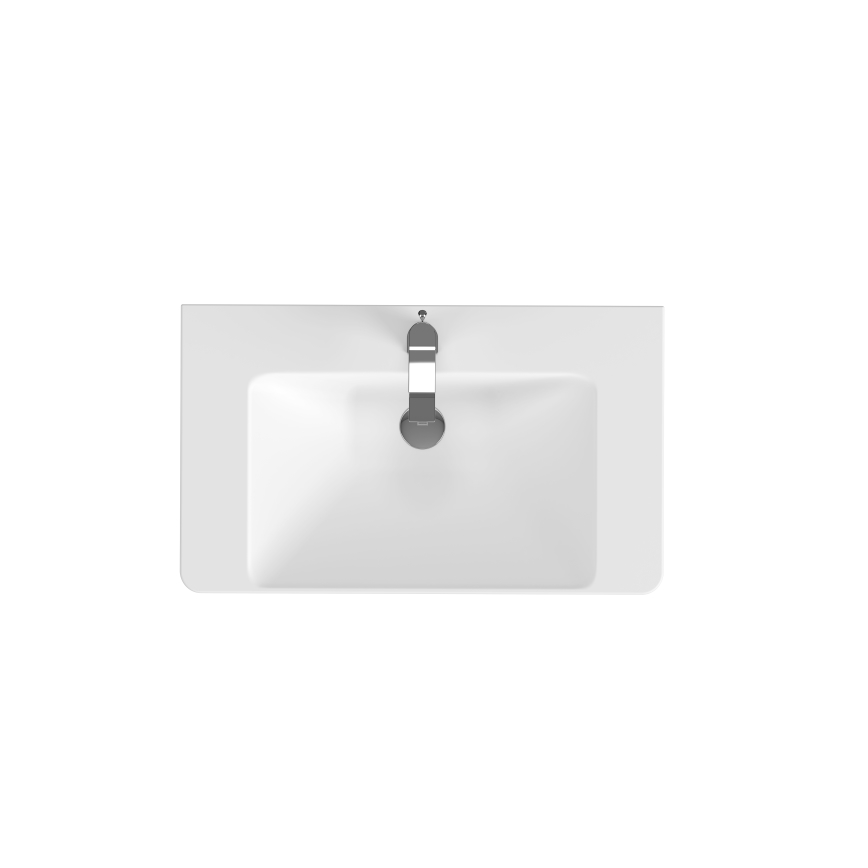 Cersanit S801-338-DSM - Armoire suspendue pour salle de bains avec vasque ELODY 46x80 cm blanc