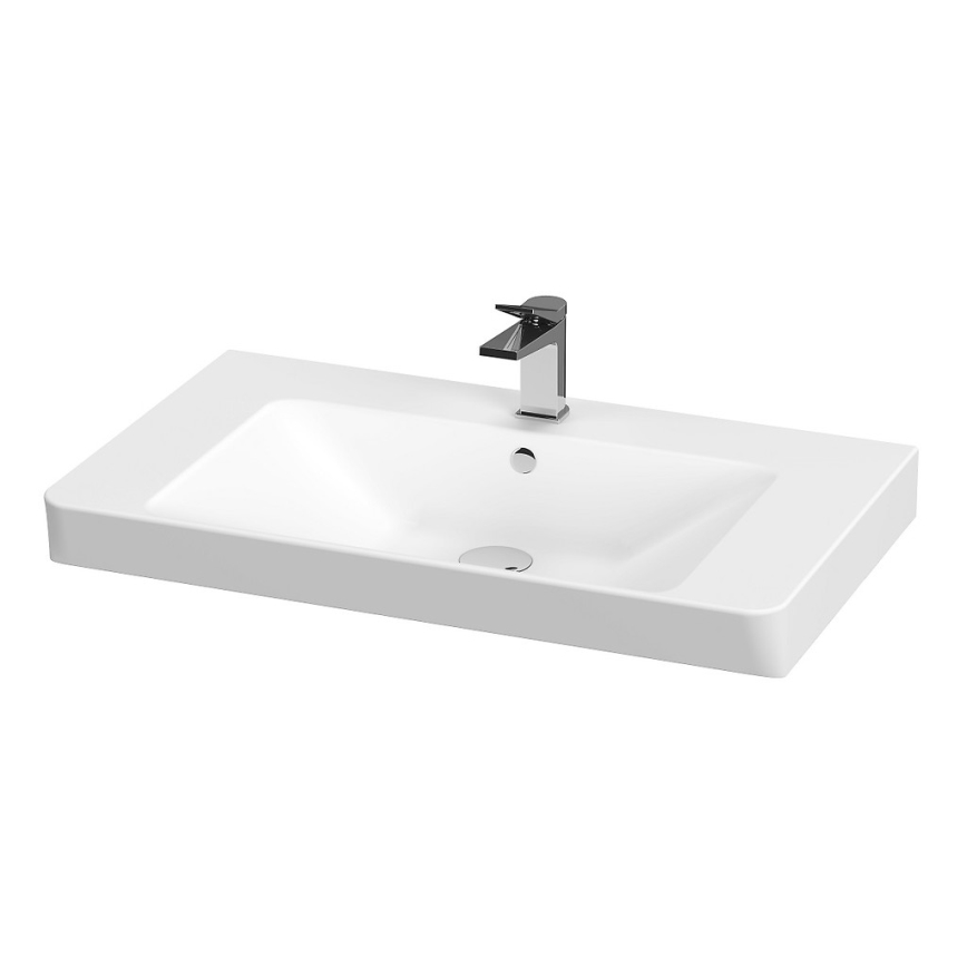 Cersanit S801-338-DSM - Armoire suspendue pour salle de bains avec vasque ELODY 46x80 cm blanc