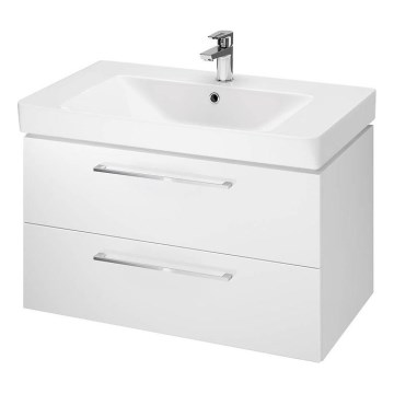 Cersanit S801-338-DSM - Hangend badkamermeubel met wastafel LARA 80x46x45 cm wit