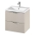 Cersanit S801-541 - Meuble de salle de bains suspendu avec lavabo TIRSO 60x60x45 cm beige