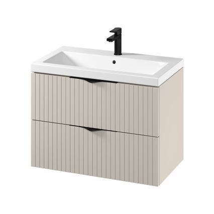 Cersanit S801-543 - Wandmeubel met wastafel TIRSO 80x60x45 cm beige