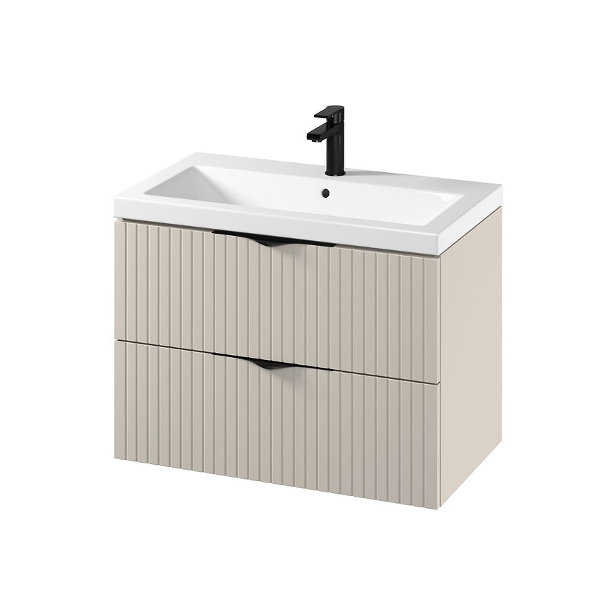 Cersanit S801-543 - Wandmeubel met wastafel TIRSO 80x60x45 cm beige