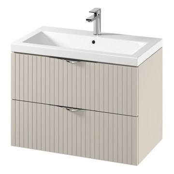 Cersanit S801-543 - Wandmeubel met wastafel TIRSO 80x60x45 cm beige