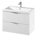 Cersanit S801-547 - Hangend badmeubel met wastafel TIRSO 80x60x45 cm wit