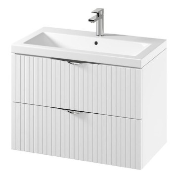 Cersanit S801-547 - Hangend badmeubel met wastafel TIRSO 80x60x45 cm wit