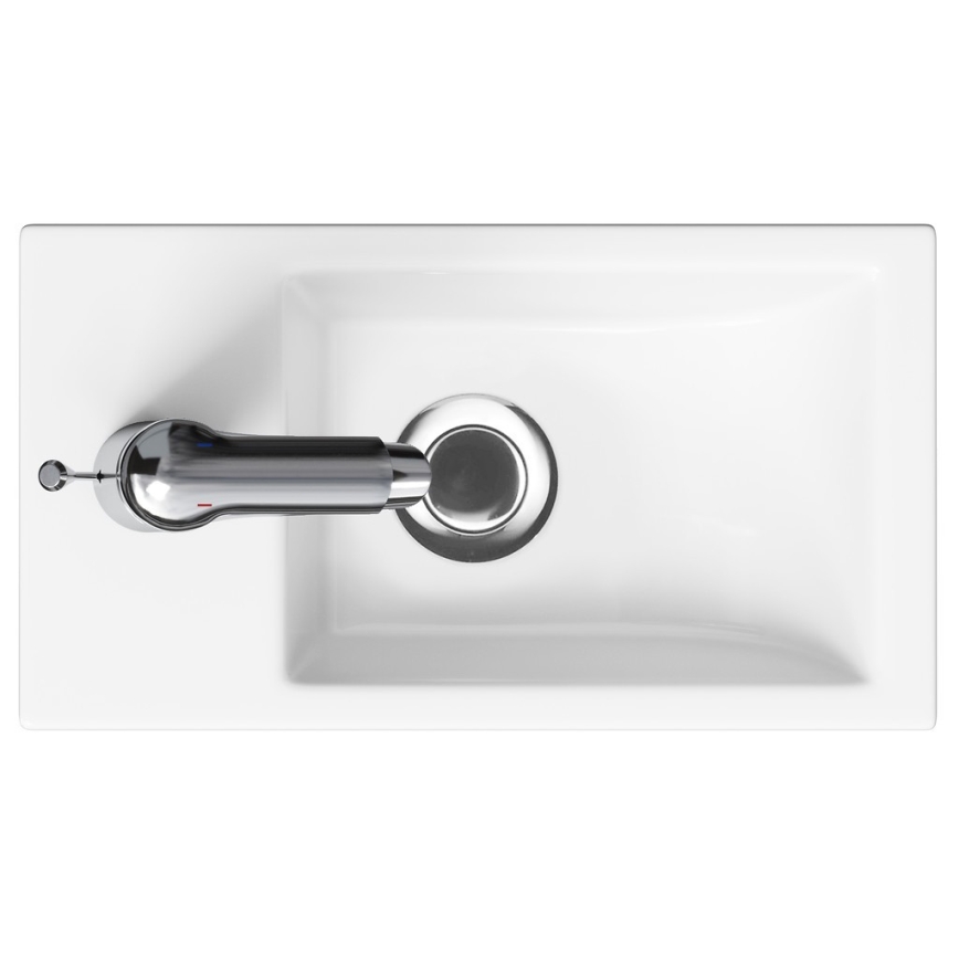 Cersanit S801-570 - Wandgemonteerde badkamerkast met wastafel MILLE 40x62x22 cm mintgroen