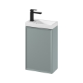 Cersanit S801-570 - Wandgemonteerde badkamerkast met wastafel MILLE 40x62x22 cm mintgroen