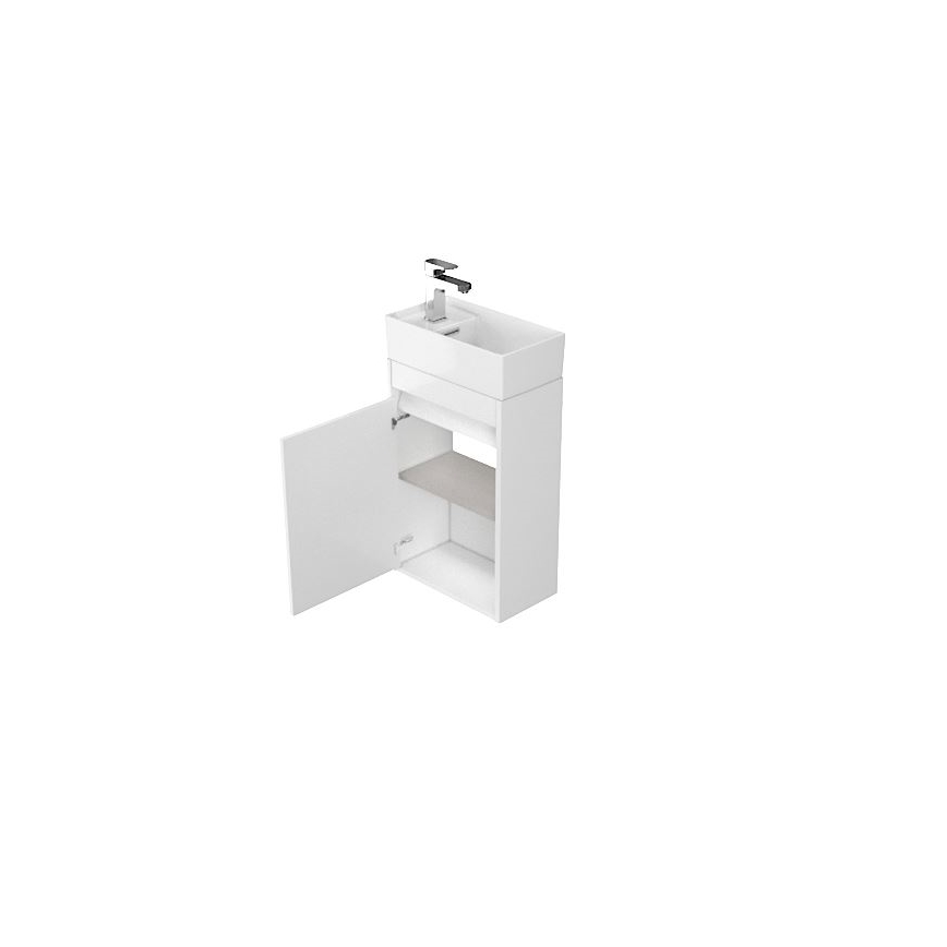 Cersanit S924-001 - Badkamerkast BARBARA 59,3x39,2 cm glanzend wit