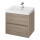 Cersanit S924-008 - Hanging badkamer basin kastje BARBARA 53,3x59,4 cm eiken