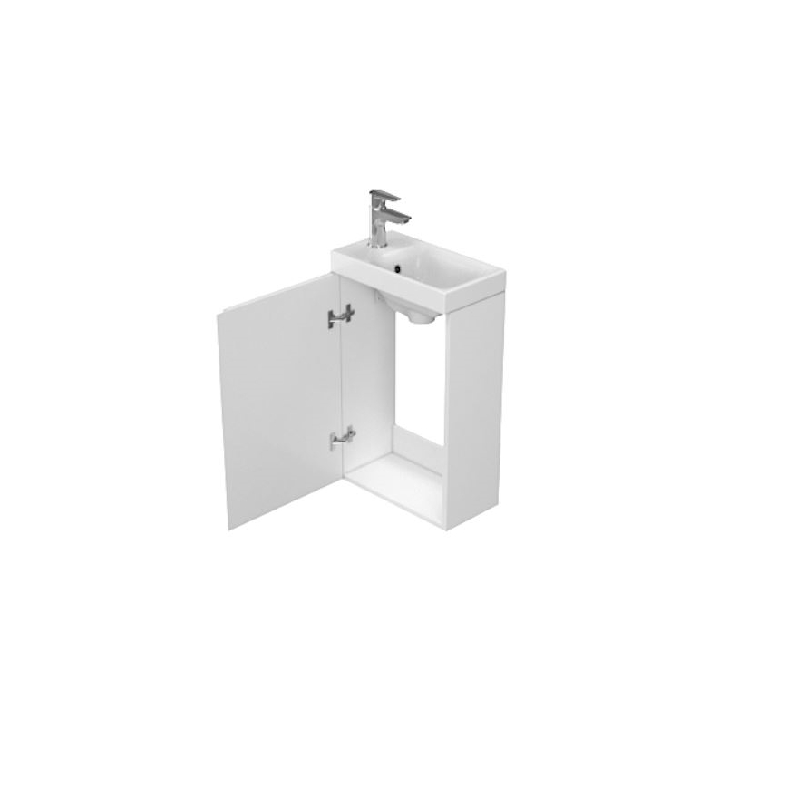 Cersanit S929-014 - Badkamerkast MEDDIE 59x39 cm glanzend wit