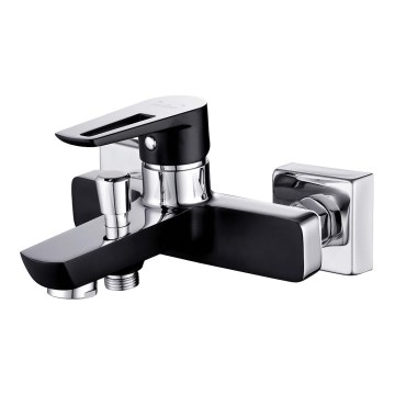 Cersanit S951-009 - Robinet de baignoire MILLE noir/chrome brillant