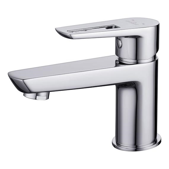Cersanit S951-045 - Robinet de lavabo MILLE 13,4 cm chrome brillant + bonde