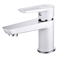 Cersanit S951-047 - Kraan voor wastafel MILLE 13,4 cm wit + afval