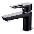Cersanit S951-048 - Robinet de lavabo MILLE 13,4 cm noir + bonde