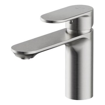 Cersanit S951-334 - Robinet de lavabo CREA 14,3 cm nickel