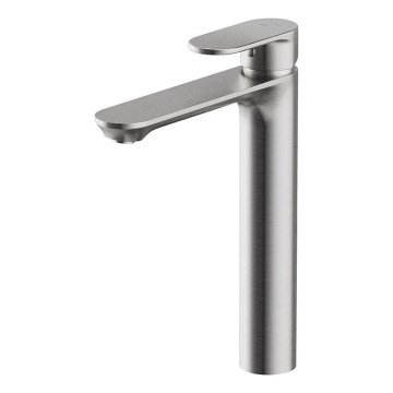 Cersanit S951-335 - Robinet de lavabo CREA 27,4 cm nickel