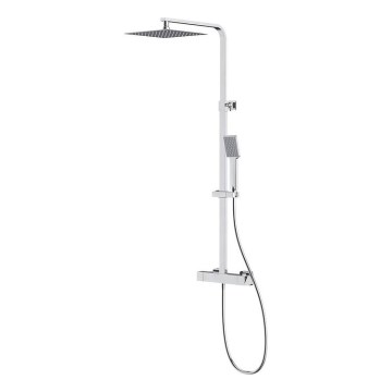 Cersanit S951-341 - Colonnes de douche avec robinet thermostatique CITY chrome brillant