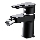 Cersanit S951-349 - Robinet de bidet MILLE noir