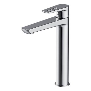 Cersanit S951-354 - Robinet de lavabo MILLE 27 cm chrome brillant + bonde