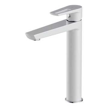 Cersanit S951-355 - Kraan voor wastafel MILLE 27 cm wit + afval