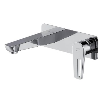 Cersanit S951-357 - Robinet de baignoire pour une installation encastrée MILLE chrome brillant + bonde