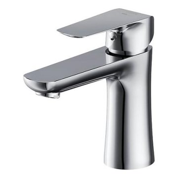 Cersanit S951-359 - Robinet de lavabo CITY 15 cm chrome brillant