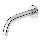 Cersanit S951-553 - Bec pour installation encastrée ZEN chrome brillant