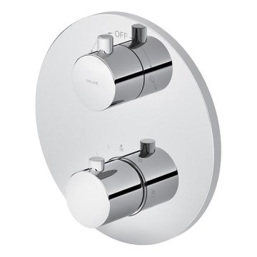 Cersanit S951-564 - Robinet de douche thermostatique pour installation encastrée ZEN chrome brillant