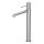 Cersanit S951-592 - Kraan voor wastafel ZEN 32,2 cm glanzend chroom