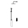 Cersanit S952-009 - Ensemble de douche avec robinet encastré CREA noir