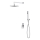 Cersanit S952-012 - Ensemble de douche avec robinet encastré MILLE chrome brillant