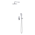 Cersanit S952-029 - Ensemble de douche avec robinet encastré LARGA chrome brillant