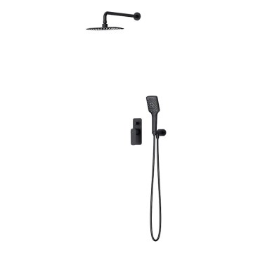 Cersanit S952-031 - Ensemble de douche avec robinet encastré LARGA noir