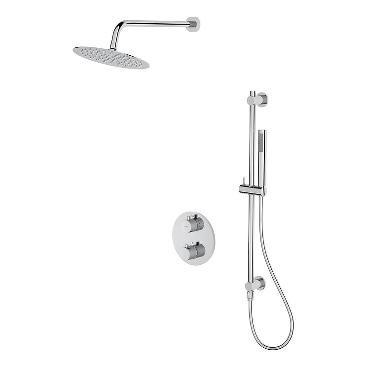 Cersanit S952-032 - Doucheset met thermostatische inbouwkraan ZEN glanzend chroom