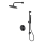 Cersanit S952-033 - Colonne de douche avec robinet thermostatique encastré ZEN noir