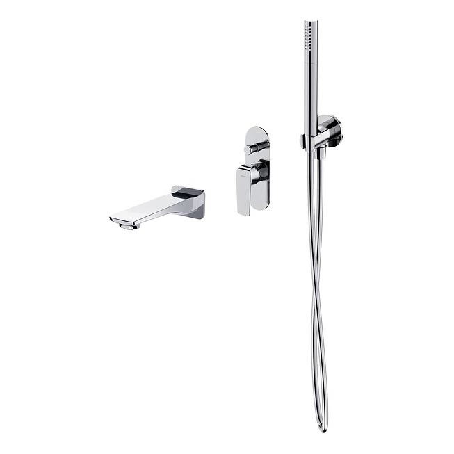 Cersanit S952-036 - Badset met inbouwkraan CITY glanzend chroom