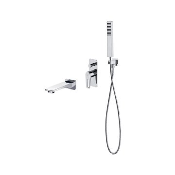 Cersanit S952-037 - Badset met inbouwkraan MILLE glanzend chroom
